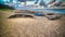 Fishermans boats at the seashore of Indian ocean, Brickaville,Atsinanana region, Madagascar