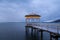 Fishermanâ€™s footbridge on lake Constance in Bregenz