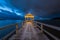 Fishermanâ€™s footbridge on lake Constance in Bregenz