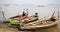 Fishermen boat on Ayeyarwaddy river in Myanmar