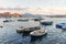 Fishermen boats in the port of Torre del Greco near Naples, Campania, Italy