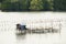 Fishermen in fishery farm village, traditional lifestyle