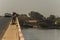 Fishermen fishing on a bridge in Ziguinchor