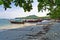 Fishermen long tail boats at Sivalai beach on Mook island