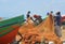 Fishermen at Negombo fish market (Sri Lanka)