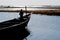 Fishermen in a pirogue in the river Niger (6).