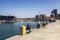 The fishermen on the quay of the yacht club in Ashdod