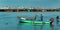 Fishermen are ready to catch fish in the river arasalaru near karaikal beach.