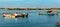 Fishermen are ready to catch fish in the river arasalaru near karaikal beach.