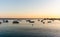 Fishermen`s boats in the Porto, Portugal