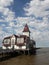 Fishermen's Club House on pier in Buenos Aires Argentina coast