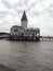 Fishermen's Club House on pier in Buenos Aires Argentina coast