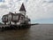 Fishermen's Club House on pier in Buenos Aires Argentina coast