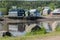 Fishermen`s sheds in the cove