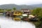 Fishermen`s Stilts at Pereque Beach, Guaruja, Brazil