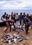 Fishermen sorting the catch, Tobago.