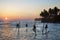 Fishermen on stilts in Sri Lanka