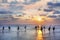 Fishermen on stilts in Sri Lanka