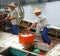 Fishermen Unload their Catch