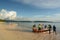 Fishermen. White beach. Boracay island. Aklan. Western Visayas. Philippines
