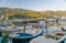 Fishermen and yachtsmen moored their vessels in a dock for overnight.