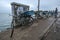 Fishermens bicycles at the Negombo fish Market.