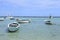 Fishers boats at mauritius island