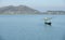 Fisherwoman with net at loktak lake