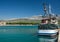 Fishery ship in a bay. Stobrec, Croatia.