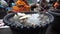 Fishes for sale in a bowl, Kolkata, India.