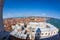 Fisheye aerial view of Venice, Italy