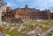 Fisheye perspective on the Trajan`s Forum, Rome