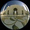 Fisheye view of Abu Dhabi\\\'s Sheikh Zayed Grand Mosque courtyard