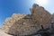 Fisheye view of an ancient citadel in Jerusalem