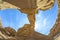 Fisheye View of Jabal Umm Fruth Bridge in Wadi Rum