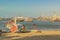 Fishin Boats at Sand in Fortaleza Beach