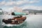 Fishing boat in Aberdeen harbor in Hong Kong