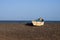 Fishing boat and Atlantic ocean, Pozo Negro, Fuerteventura