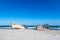 Fishing boat on the Baltic Sea coast in Zingst, Germany