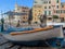 Fishing boat on the beach at Boccadasse, Genoa