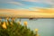 Fishing boat in the calm bay. Robe, South Australia