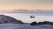 Fishing boat at dawn at Peggy`s Cove in Nova Scotia, Canada