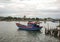 A fishing boat docking at Vinh Hai jetty in Khanh Hoa, Vietnam