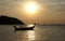 Fishing boat at dusk