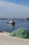 Fishing boat entering port in southern Spain