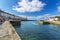 Fishing boat entering Porthlevan historic port