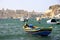 A Fishing boat in Grand Harbour, Malta