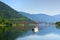 Fishing boat on Kootenay Lake.