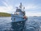 Fishing boat in Kornati islands Croatia