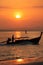 Fishing boat on Krabi beach